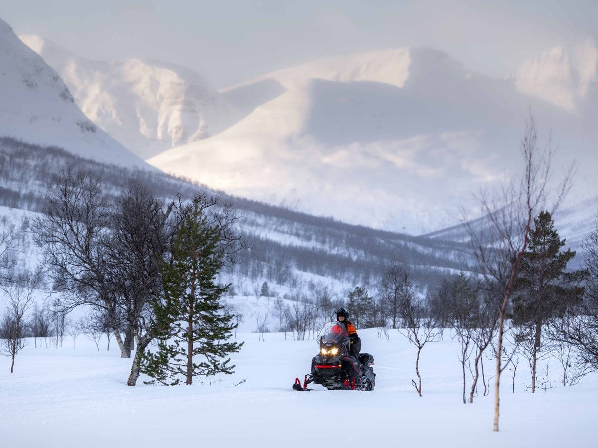 Snowmobiling at Camp Tamok