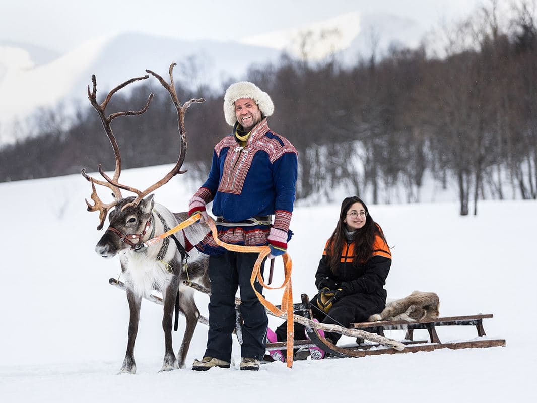 Reindeer Sledding at Camp Tamok