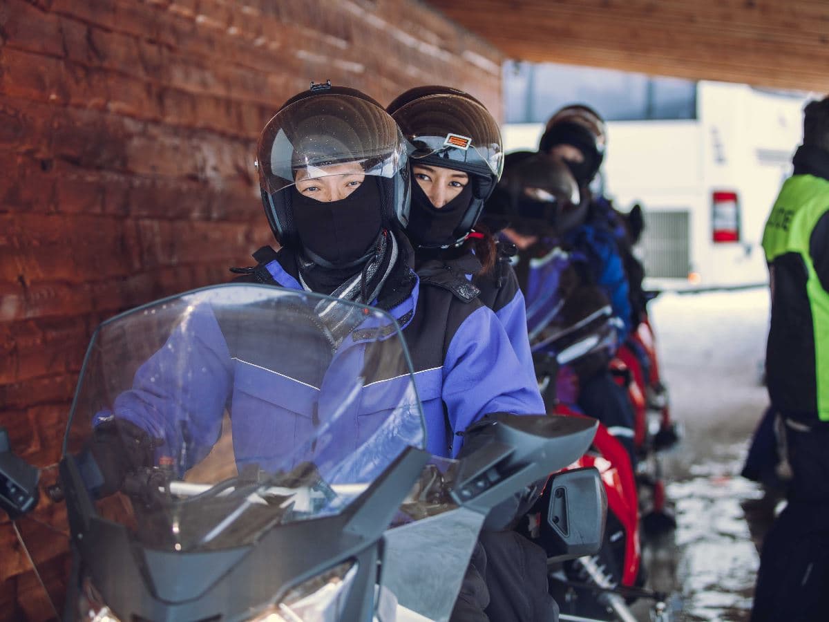 Snowmobiling at Camp Tamok photo 3