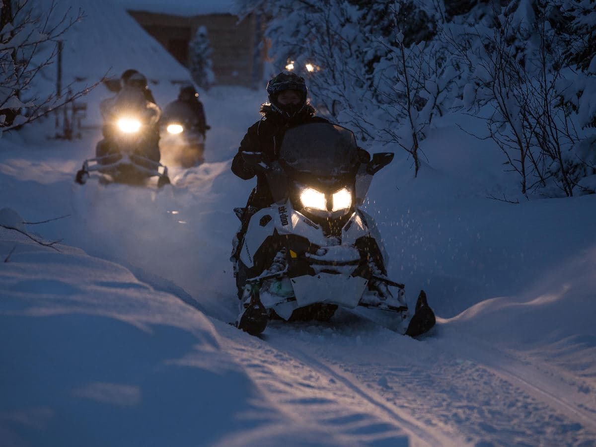 Snowmobiling at Camp Tamok photo 4