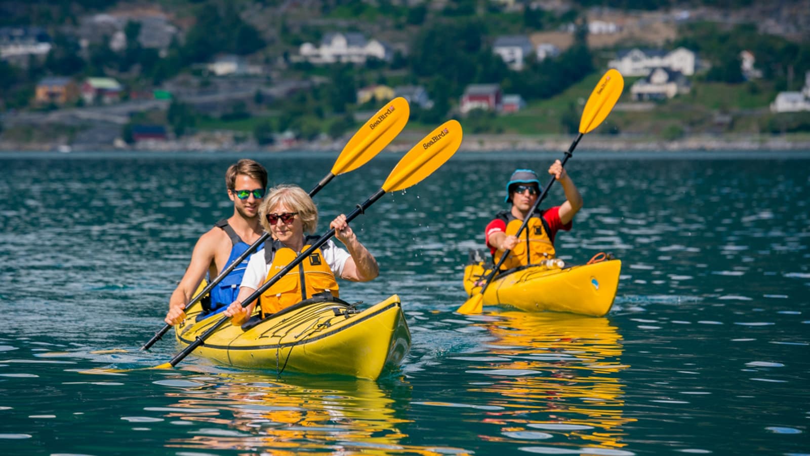 Familietur på kajakk i Valldal