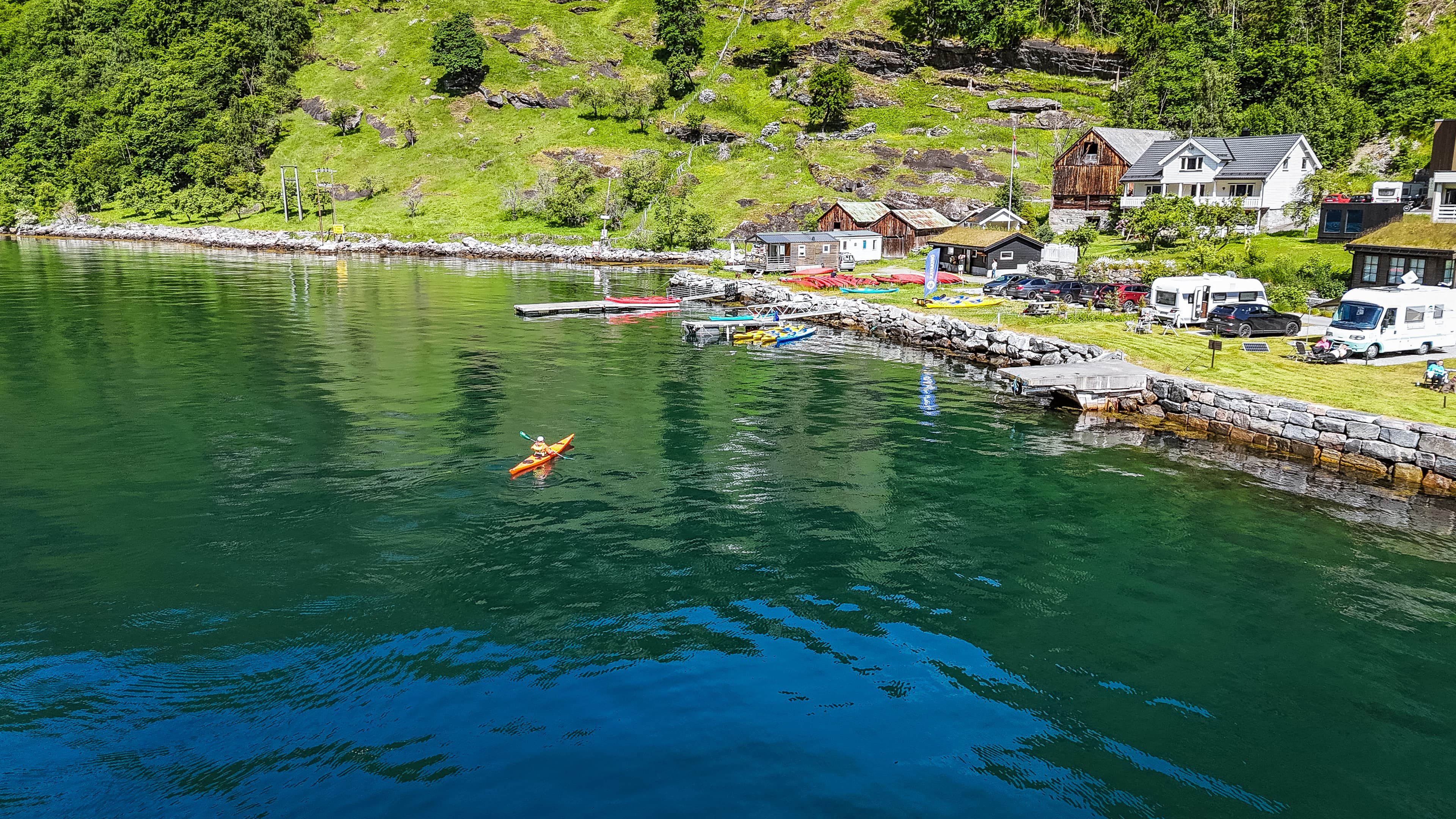 Kajakktur til de 7søstre i Geiranger