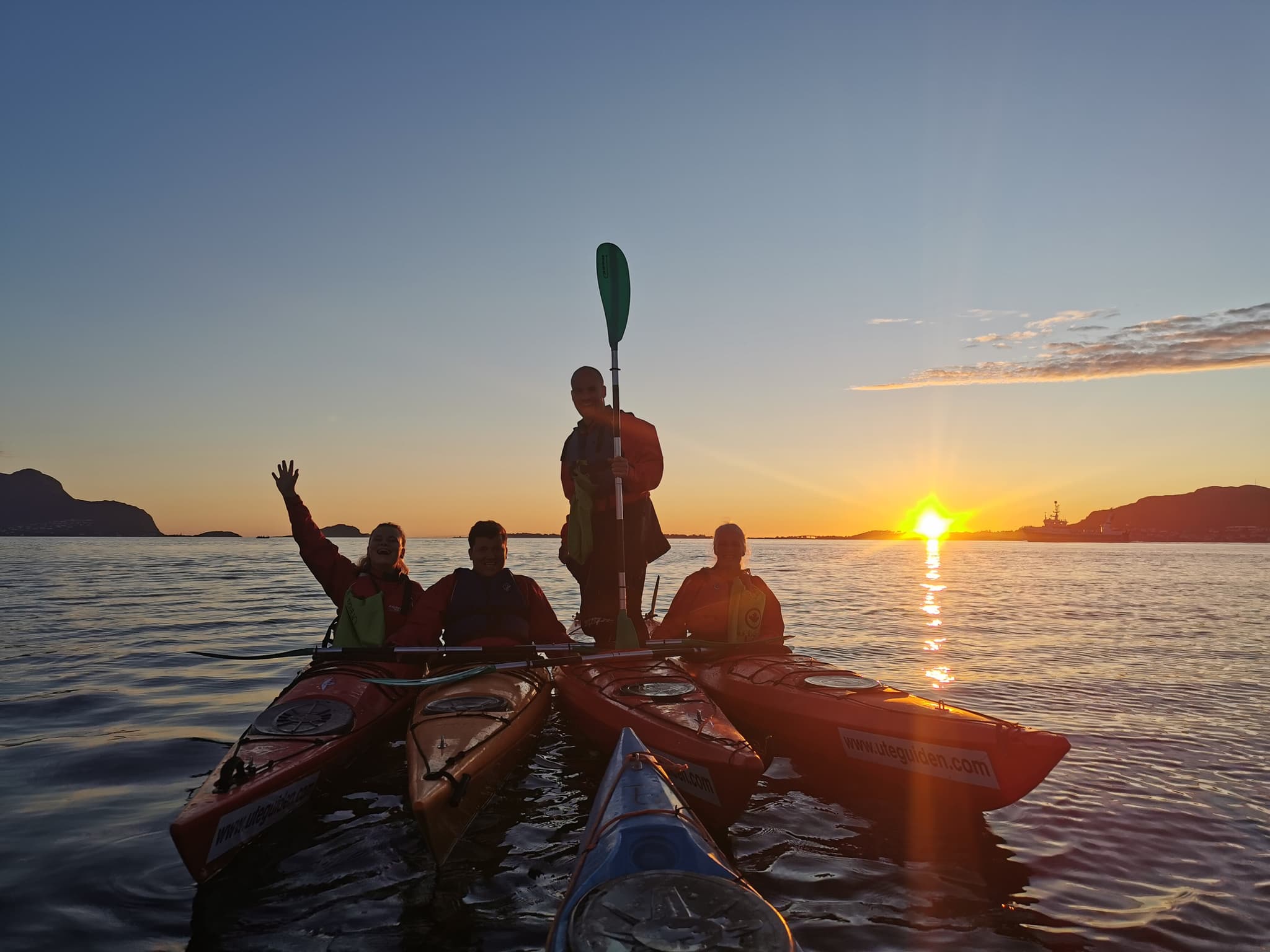 Solnedgangstur i kajakk i Ålesund