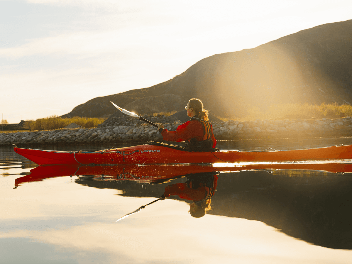 Midnight Sun Sea Kayaking at Sommarøy photo 3