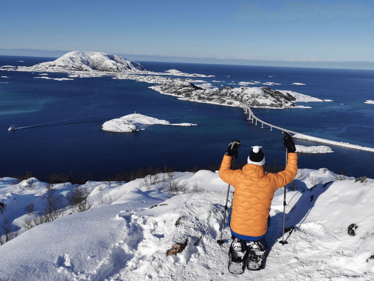 Sommarøy: Daytime Snowshoe Hiking Experience at Sommarøy photo 3